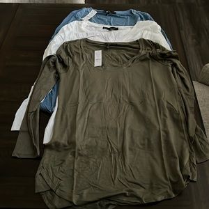 White House Black Market legging tees (3); brand new with tags